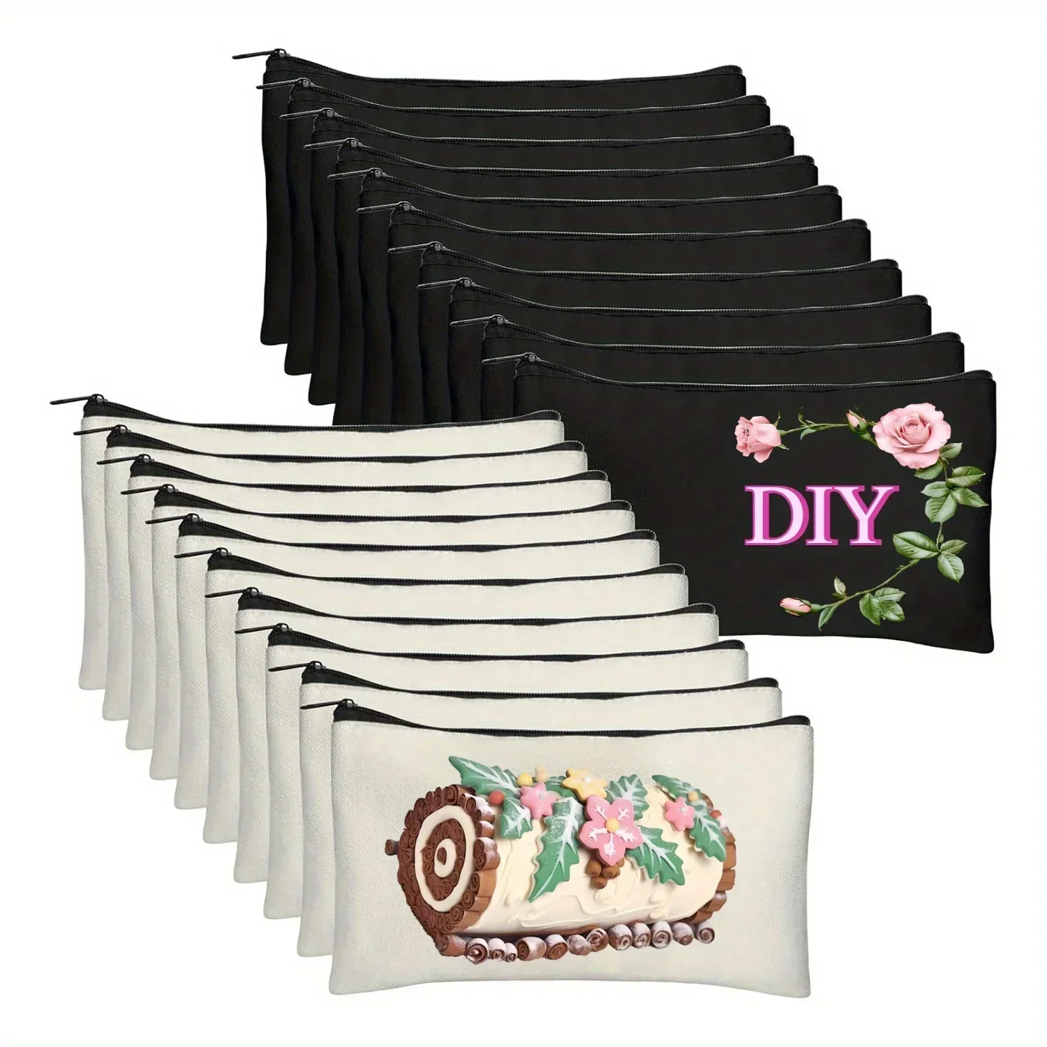 Tote Bag Sublimation - 20개 승화 빈 메이크업 가방 -