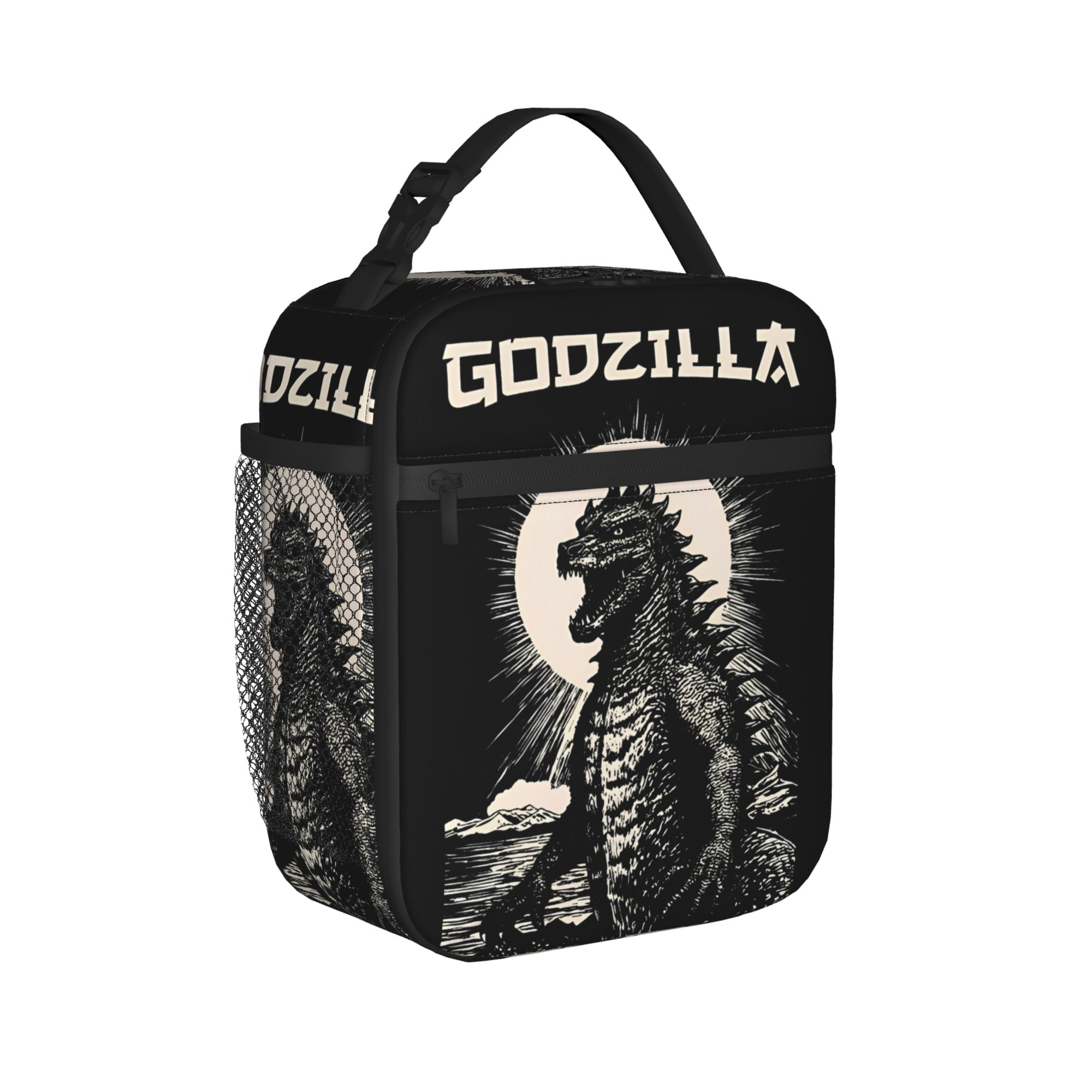 Tote Bag Sublimation - 그레이트 웨이브 고질라드 절연 도시락 가방