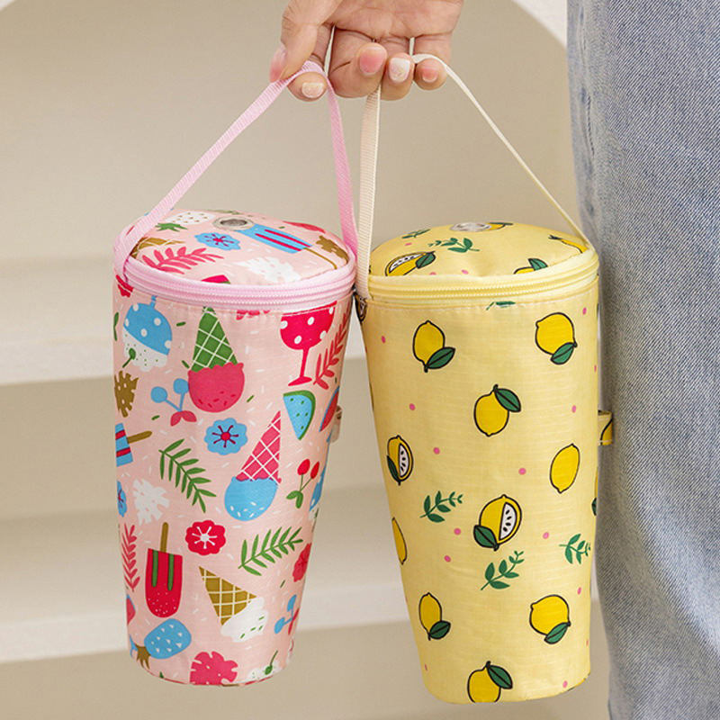 Tote Bag Sublimation - * 새로운 휴대용 밀크티 토트백 보온