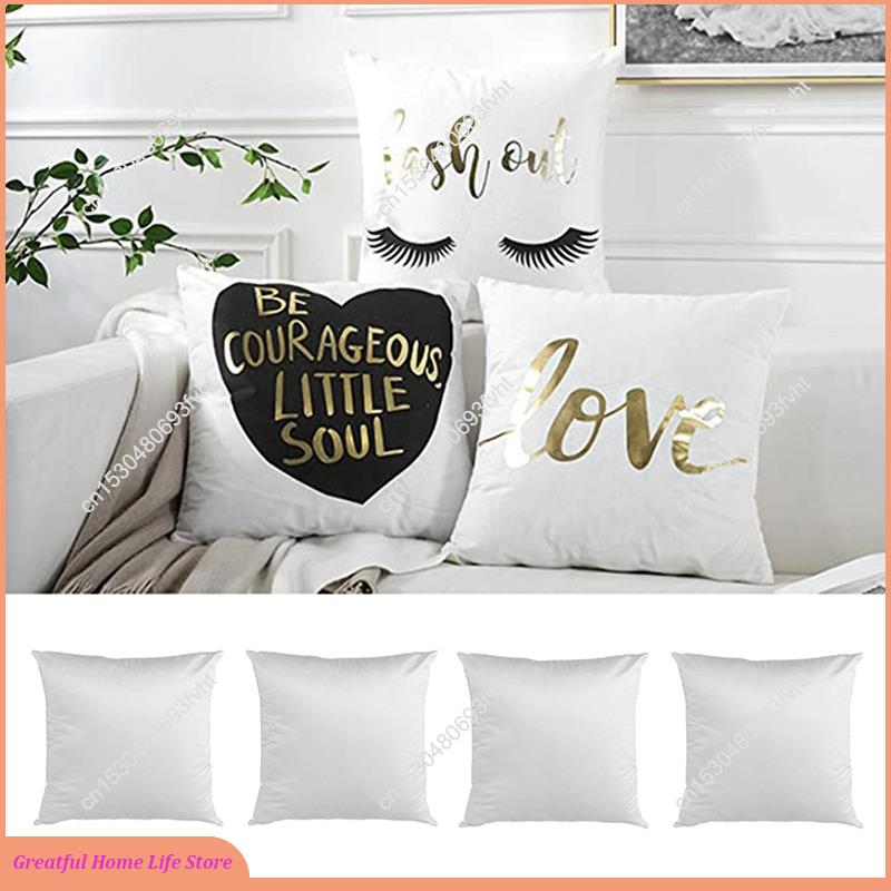 Pillow Cover Sublimation - AT59 40X40 흰색 일반 승화 빈