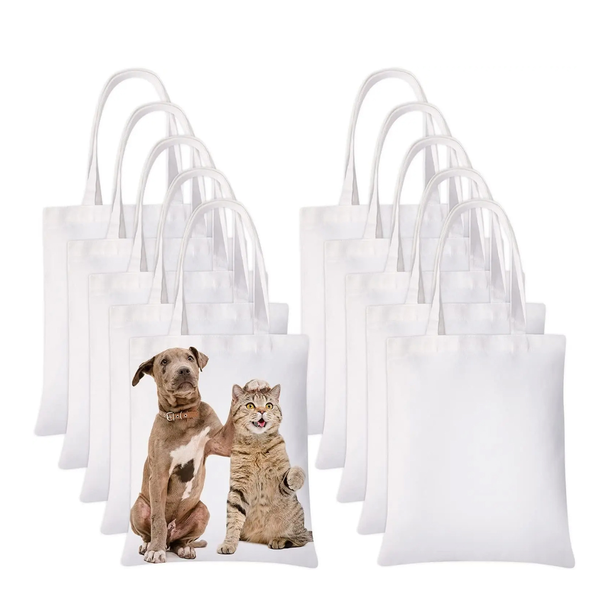 승화 인쇄 및 DIY 공예 프로젝트를 위한 6pcs 흰 - Tote Bag Sublimation 리뷰 및 가격