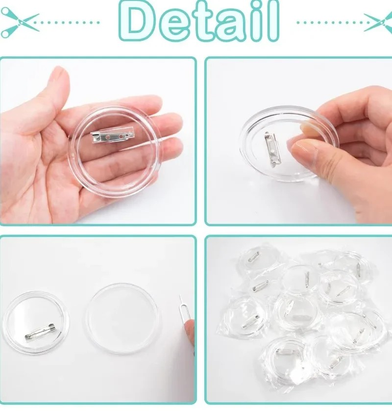 30개 아크릴 블랭크 배지 핀 버튼 제작 부품 DIY  - Button Badge Blank 리뷰 및 가격
