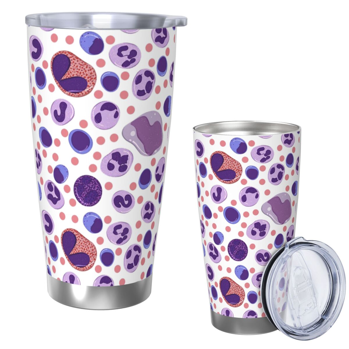 대형 백혈구 패턴 스테인리스 스틸 텀블러 진공 단열 머 - Tumbler 20Oz White 리뷰 및 가격