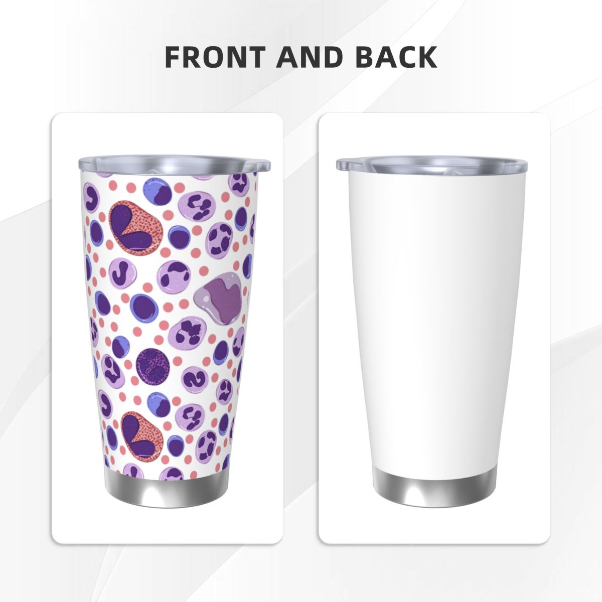 대형 백혈구 패턴 스테인리스 스틸 텀블러 진공 단열 머 - Tumbler 20Oz White 리뷰 및 가격
