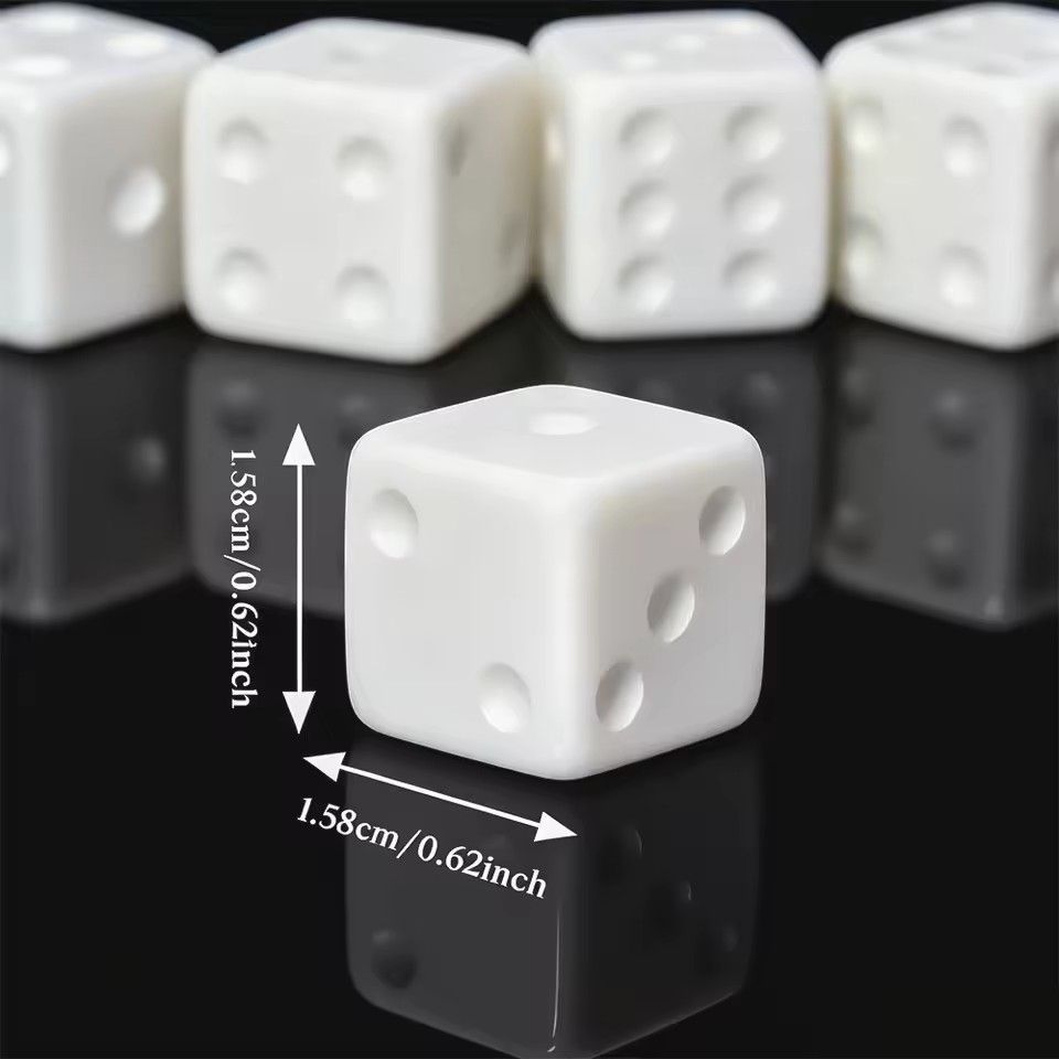 10개/세트 빈 흰색 주사위 재미있는 퍼즐 게임 15. - Puzzle Blank White 리뷰 및 가격