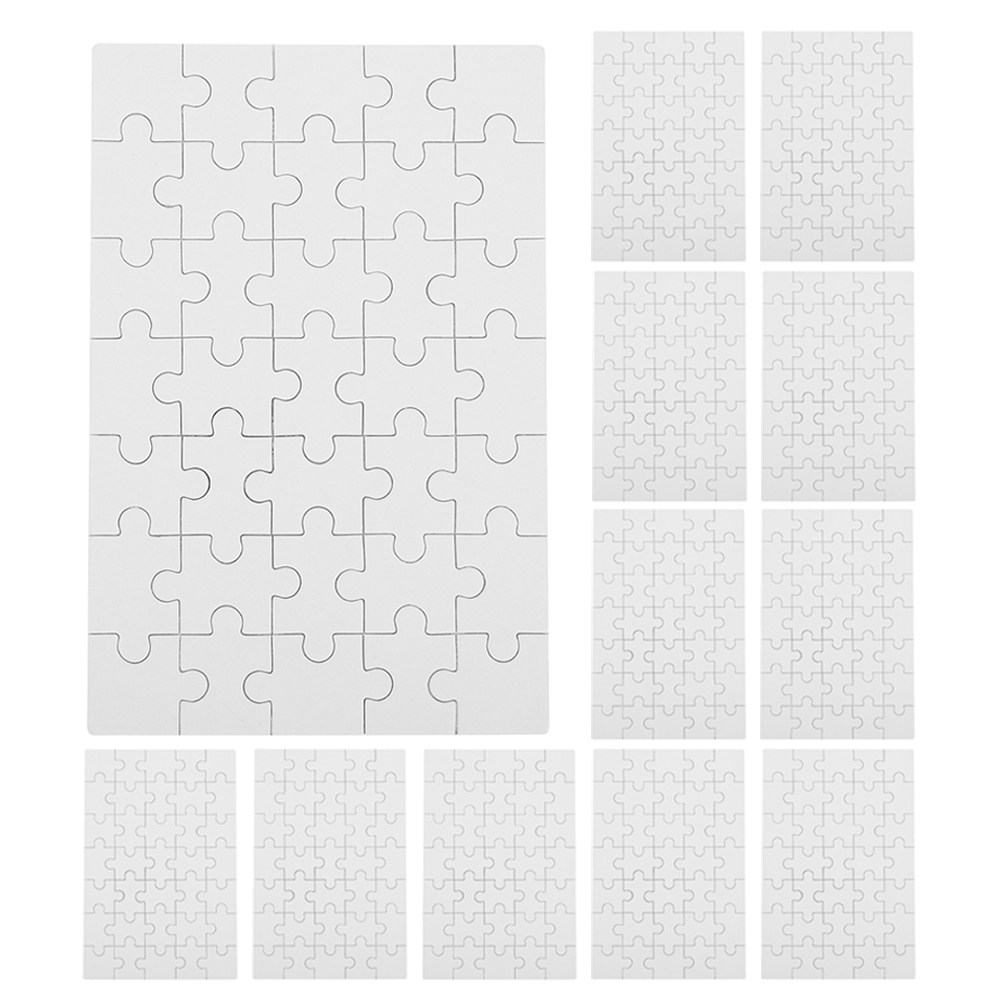 12Pcs 빈 승화 퍼즐 조각 DIY 가족 학교 유치원 - Puzzle Blank White 리뷰 및 가격