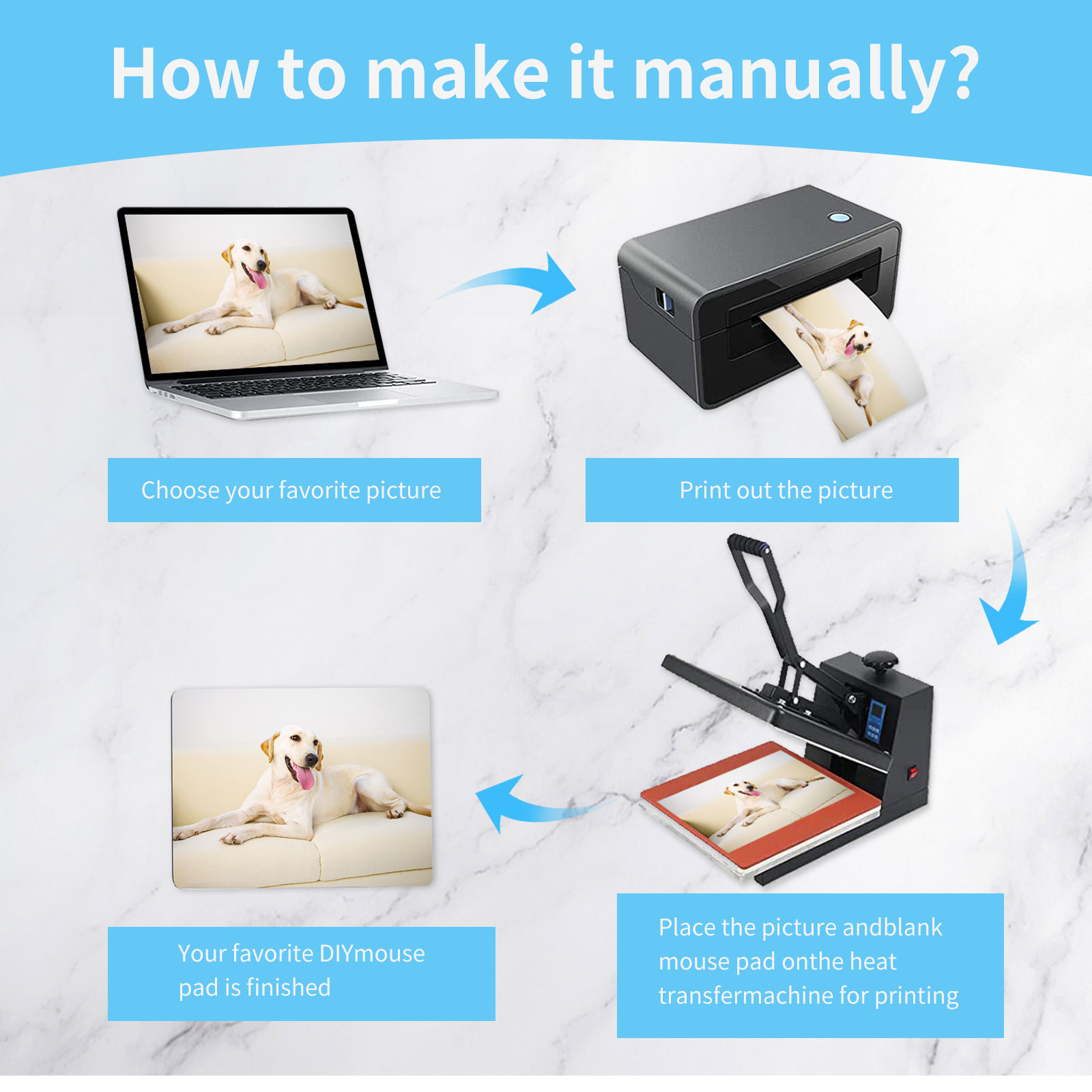 승화 전송 열 프레스 인쇄 공예에 대 한 8pcs 승화 - Mouse Pad Blank Sublimation 리뷰 및 가격