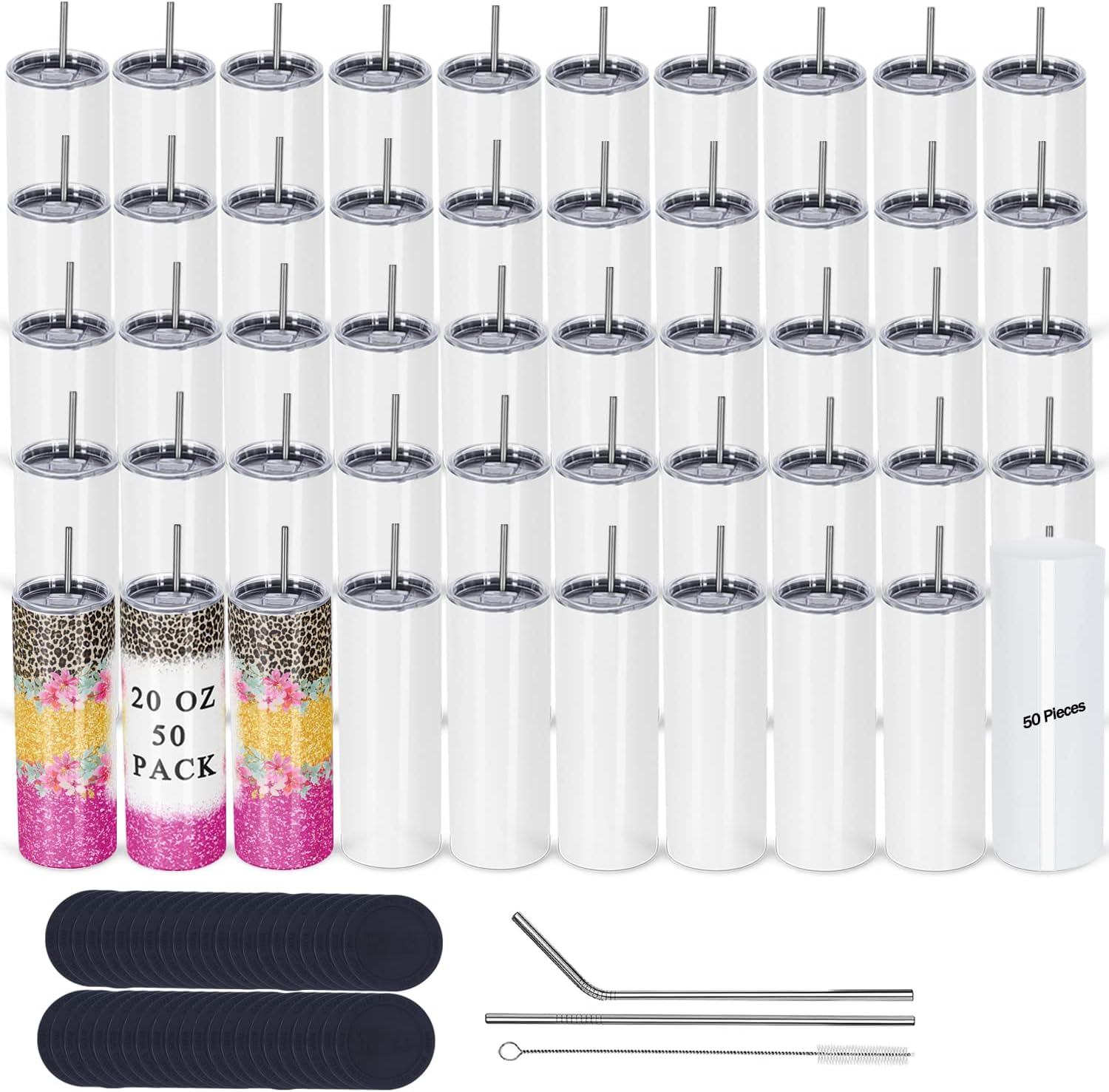 스테인리스강 승화 텀블러 벌크, 스키니 스트레이트, 흰 - Tumbler 20Oz White 리뷰 및 가격