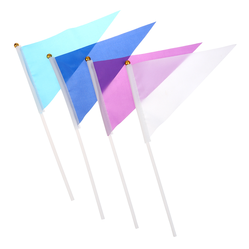 10Pcs 다채로운 삼각형 플래그 10 플라스틱 깃대  - Yard Sign Blank 리뷰 및 가격