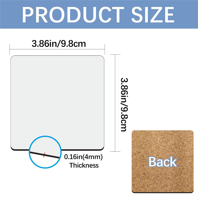 HGHO 승화 자동차 컵받침 블랭크 승화 컵받침 블랭크 - Coaster Sublimation Blank 리뷰 및 가격