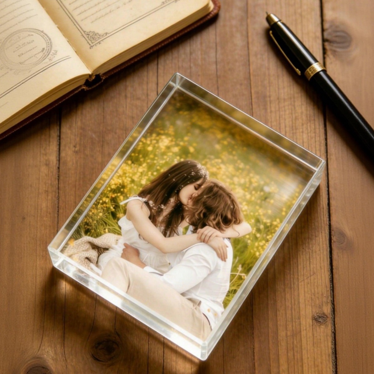맞춤 제작 가능한 아크릴 사진 블록 — 기념일, 생일, - Photo Acrylic Block 리뷰 및 가격