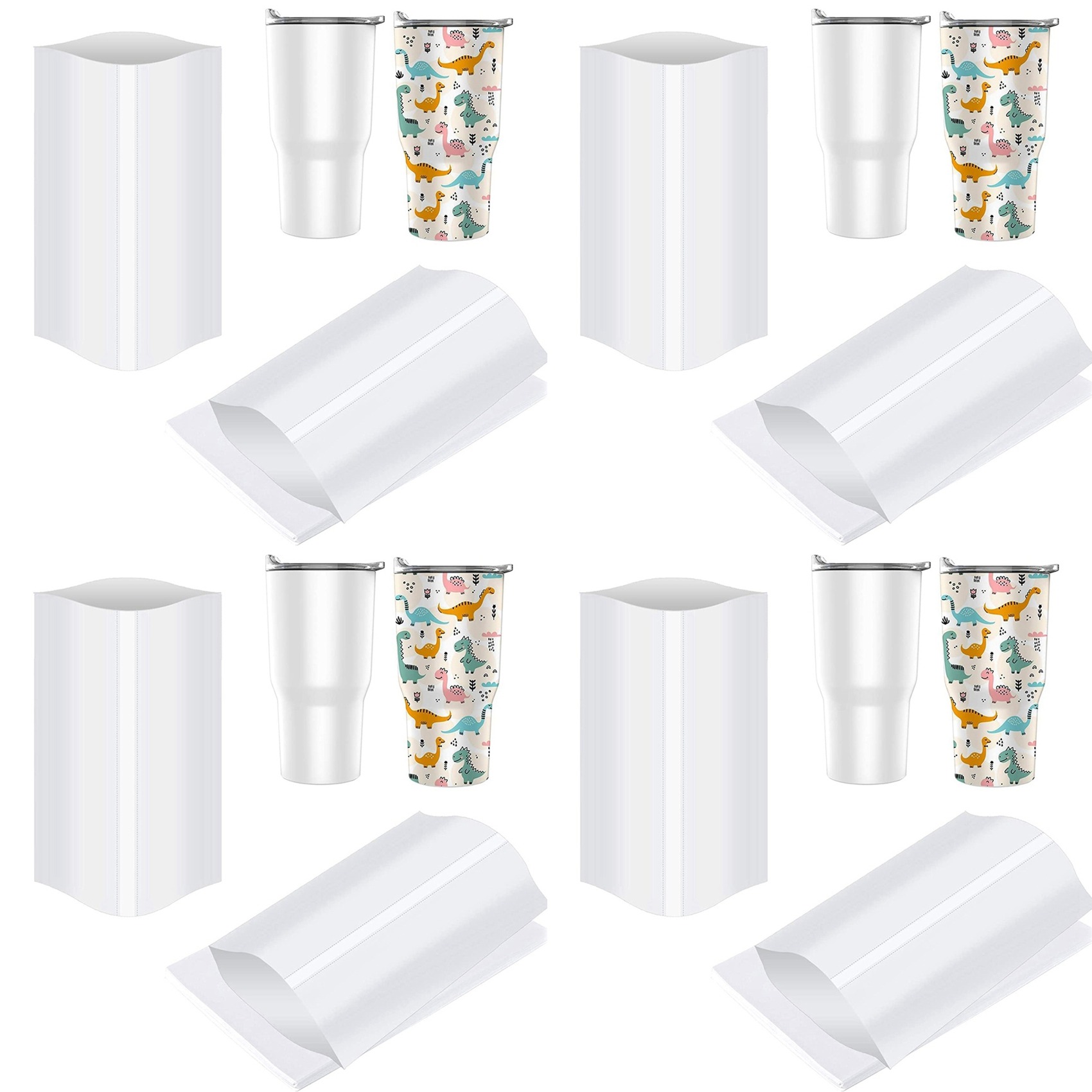 ABBN-8X12인치 승화 수축 포장 슬리브, 텀블러, - Sublimation Mug White 리뷰 및 가격